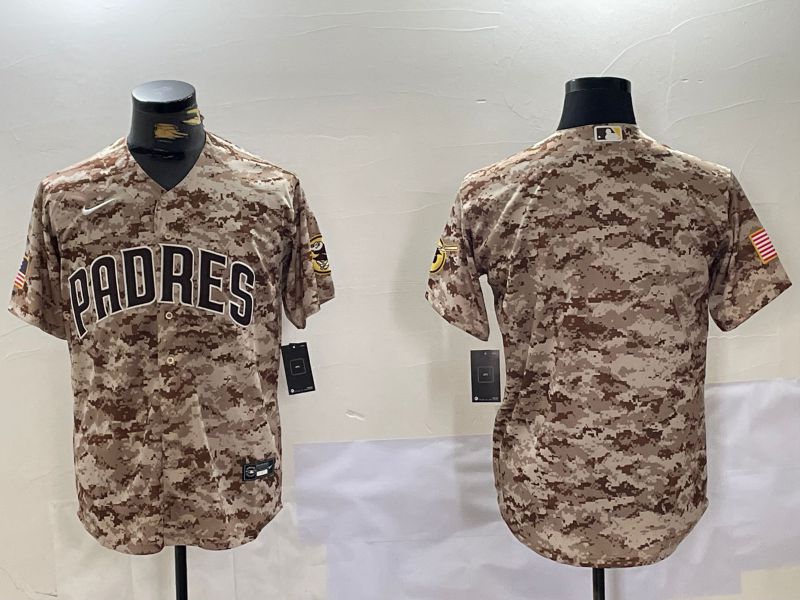 Men San Diego Padres Blank Camo Fashion 2024 Nike MLB Jersey style 1->san diego padres->MLB Jersey